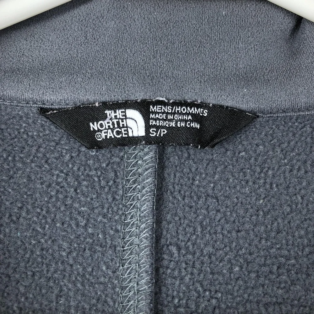 The North Face Jacket Mens‎ Small Gray Fleece Softshell Full Zip Pockets Hiking